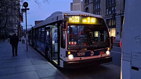 The M103 bus line (City Hall Via Lex Av) has 2 routes. . M103 bus time
